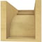 Ekena Millwork 7"W x 14"D x 7"H Wide Yorktown Rough Cedar Woodgrain TimberThane Corbel, Primed Tan CORUR07X14X07YORRCPR - alternate 6